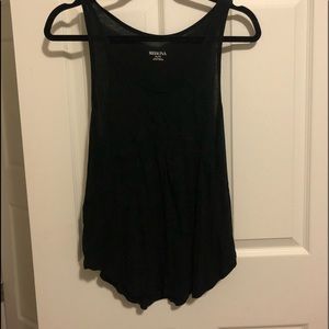 Black tank with cutout detail